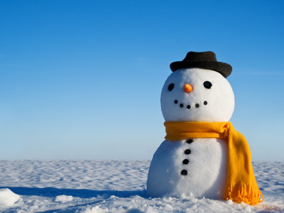 Schneemann bauen