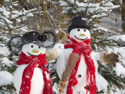Schneemann bauen