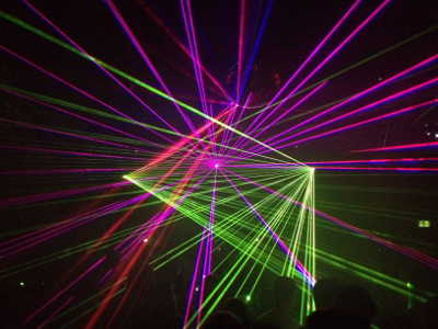 Weihnachtsfeier mit Lasershow