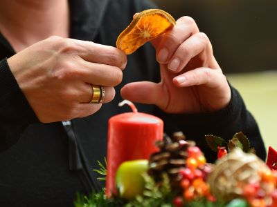 Adventskranzbasteln