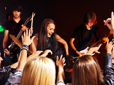 EVINTA_Weihnachtsfeier_Weihnachtsfeier mit Live-Band_Band auf Bühne