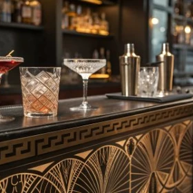 Cocktails auf einem Bartresen