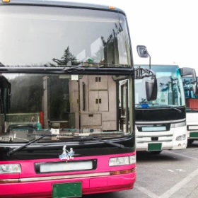 mehre Busse nebeneinander