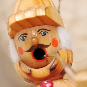 Kopf eines Räuchermännchens