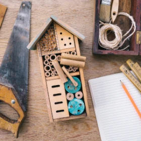 Material zum Bau eines Insektenhotels