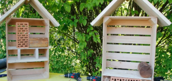 Rohbau eines Insektenhotels
