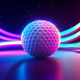 beleuchteter Minigolfball