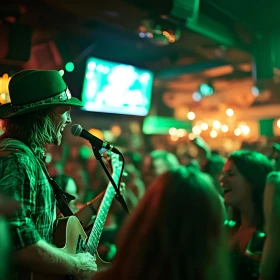Feier zum St. Patrick's Day mit Live-Musik
