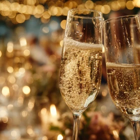 Sektgläser stoßen an