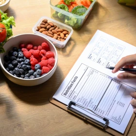 individueller Ernährungsplan, Gensunde Lebensmittel, Obst, Nüsse