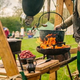 Kochen im Mittelalter Lager
