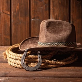 Western Hut und Seil