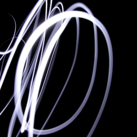 Lichtermalerei mit weißem Licht