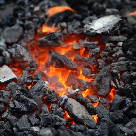 glühende Kohle