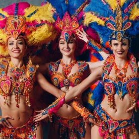 drei Sambatänzerinnen