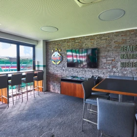 Lounge in einem Fußball Stadion