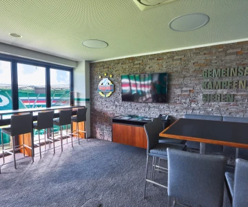 Lounge in einem Fußball Stadion