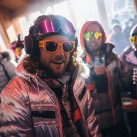 Party mit Skibrille, Sonnenbrille