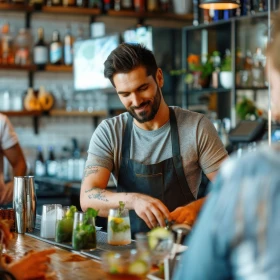 Cocktails werden zubereitet