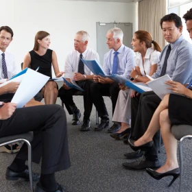 Besprechung im Stuhlkreis