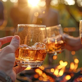Whisky, Lagerfeuer, Natur, outdoor