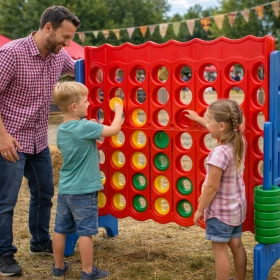 Kinder spielen 4 Gewinnt