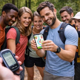 GPS Schnitzeljagd als spannendes Outdoor-Teamevent für Firmen, bei dem Teams gemeinsam Rätsel lösen und Ziele in der Natur finden. Das Event fördert Teamwork, Orientierung und Kommunikation bei einem modernen Firmenevent.