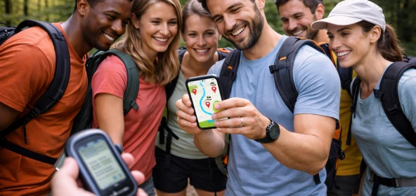 GPS Schnitzeljagd als spannendes Outdoor-Teamevent für Firmen, bei dem Teams gemeinsam Rätsel lösen und Ziele in der Natur finden. Das Event fördert Teamwork, Orientierung und Kommunikation bei einem modernen Firmenevent.