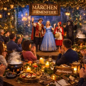 Märchen Firmenfeier, Businessmenschen, Firmenevent