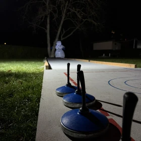 Detailansicht der Eisstöcke