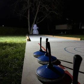 Detailansicht der Eisstöcke