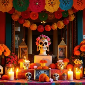 mexikanische Dekoration zum Tag der Toten